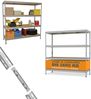 Rivet Metallsteckregal XXL 180 x 180 x 60 cm Lagerregal Schwerlastregal Regal Bild 3