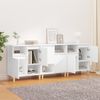 3 Stk. Sideboards, Kommoden Weiß 60x35x70 cm Holzwerkstoff j3703p Bild 3