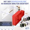 Wandregal Karo Schweberegal aus Holz Rot Bild 5