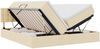 vidaXL Aufbewahrungsbett mit Matratze Creme 180 x 200 cm Kunstleder 3370953 Bild 2