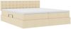 vidaXL Aufbewahrungsbett mit Matratze Creme 180 x 200 cm Kunstleder 3370953 Bild 5