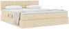 vidaXL Aufbewahrungsbett mit Matratze Creme 180 x 200 cm Kunstleder 3370953 Bild 3