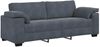 vidaXL 3-Sitzer-Sofa Dunkelgrau 220x77x82 cm Samt 4105278 Bild 2