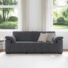 vidaXL 3-Sitzer-Sofa Dunkelgrau 220x77x82 cm Samt 4105278 Bild 3