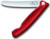 Victorinox Swiss Classic faltbares Gemüsemesser Wellenschliff (11 cm), Rot Bild 3