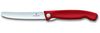 Victorinox Swiss Classic faltbares Gemüsemesser Wellenschliff (11 cm), Rot Bild 2