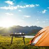 Relaxdays höhenverstellbarer Klapptisch mit Transporttasche, Aluminium schwarz, 90 x 51 x 45 - 65,5 cm Bild 5