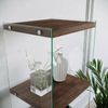 Dmora Bücherregal Zenobie, Büroregal, Mobiler Buchhalter, Bücherbrett, 40x35h120 cm, Nussbaum Bild 5