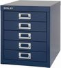 Bisley MultiDrawer™, 12er Serie, 5 Schubladen à H 51 mm, DIN A4, Farbe: oxfordblau Bild 2