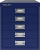 Bisley MultiDrawer™, 12er Serie, 5 Schubladen à H 51 mm, DIN A4, Farbe: oxfordblau Bild 3