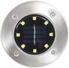 8 Stück Solar Bodenleuchten LED,8 LED Solarleuchten Garten Weiß Bild 3