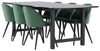 ebuy24 Essgruppe Oslo Essgruppe Esstisch 100x220cm schwarz und 6 Sk, (7-tlg) Bild 2