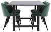 ebuy24 Essgruppe Oslo Essgruppe Esstisch 100x220cm schwarz und 6 Sk, (7-tlg) Bild 3