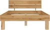 Holzbett Bettrahmen Einzelbett Eiche massiv geölt 120x200 wählbares Zubehör V-60.88-12Rollrost inkl. Bild 4