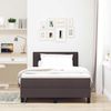 vidaXL Boxspringbett mit Matratze Dunkelbraun 120 x 200 cm Stoff 3342201 Bild 4