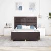 vidaXL Bettgestell mit Kopfteil Dunkelbraun 160 x 200 cm Stoff 3344742 Bild 3
