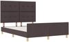 vidaXL Bettgestell mit Kopfteil Dunkelbraun 160 x 200 cm Stoff 3344742 Bild 5
