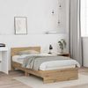vidaXL Bettrahmen Artisan-Eiche 203 x 104 x 70 cm Holzwerkstoff 3376051 Bild 3
