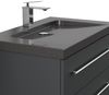 Badmöbel Granit India Black Damo 75 cm 1 Hahnloch SoftClose grafit : Grafit Bild 5