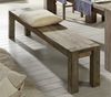Bank Sheesham 140x35x45 grau geölt NATURE GREY #130 Bild 5