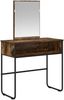 vidaXL Schminktisch Geräucherte Eiche 81 x 40 x 131 cm Holzwerkstoff 8007691 Bild 2