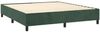vidaXL Boxspringbett mit Matratze Dunkelgrün 180x200 cm Samt 3138100 Bild 3