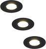 Flacher LED Einbaustrahler 230V dimmbar 3er Set Badezimmer geeignet 4000K Ø 8cm Bild 2