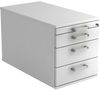 Rollcontainer TC30 80cm, 3 Schub, Schloss, CE Weiss Bild 2