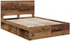 vidaXL Bettrahmen Altholz 140 x 190 cm Massives Kiefernholz 3411017 Bild 3