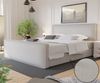 Boxspringbett Schlafzimmerbett CELES 160x220cm Stoff Brooklyn Pearl Bild 2