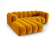 Micadoni Modulares Ecksofa Lupine 3-Sitzer Links Samtstoff Salvador Gelb Bild 3