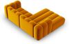Micadoni Modulares Ecksofa Lupine 3-Sitzer Links Samtstoff Salvador Gelb Bild 4