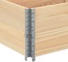 vidaXL Paletten-Aufsatzrahmen 2 Stk. 150x50 cm Massivholz Kiefer 4010297 Bild 5