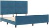 vidaXL Boxspringbett mit Kopfteil Dunkelblau 180 x 200 cm Samt 3344961 Bild 5