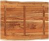 vidaXL Tischplatte 90x80x2,5cm Rechteckig Massivholz Akazie Baumkante 370627 Bild 5