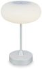 Briloner Leuchten Tischleuchte Tischlampe Touch Akku dimmbar Glas Schlafzimmer 7440014, Dimmfunktion, LED fest integriert, 2700K - Extra-Warmweiß, Tischlampe kabellos, 30x12,5cm, Chrom-Matt, 3W, Schlafzimmer, Flur Bild 4