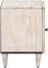 vidaXL Nachttisch Weiß 40 x 33,5 x 46 cm Massivholz Mango 4018364 Bild 4
