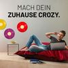 Lumaland 'Luxury' XXL-Sitzsack, Indoor & Outdoor, Dunkelrot, Microvelours, 380 l Bild 3