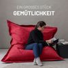 Lumaland 'Luxury' XXL-Sitzsack, Indoor & Outdoor, Dunkelrot, Microvelours, 380 l Bild 5