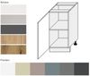 Unterschrank KVANTUM 1-türig 40cm Korpus- & FrontFarbe: beige matt / eiche artisan (Q-D1D/40) Bild 2