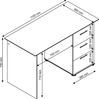 Computertisch Schreibtisch Jugendschreibtisch weiss - (297) Bild 2