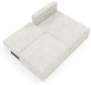 Ecksofa mit Schlaffunktion NATALIA XS in Stoff Tilia Creme Ottomane Rechts Bild 5