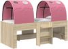 vidaXL Bett mit Tunnel 3 Stk. Sonoma Eiche und Pink Holzwerkstoff 3423530 Bild 2