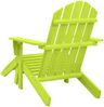 vidaXL Adirondack-Gartenstuhl mit Fußteil Massivholz Tanne Grün 315866 Bild 4