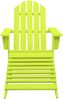 vidaXL Adirondack-Gartenstuhl mit Fußteil Massivholz Tanne Grün 315866 Bild 2