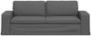 vidaXL Sofa Dunkelgrau 222 x 80 x 82 cm Stoff 42024398 Bild 4