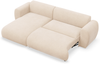 Selsey 'Emia' Ecksofa mit Chenillebezug und Schlaffunktion, Hellbeige, links Bild 4