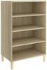 vidaXL Sideboard Sonoma-Eiche 57 x 35 x 90 cm Spanplatte [806124] Bild 2