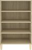 vidaXL Sideboard Sonoma-Eiche 57 x 35 x 90 cm Spanplatte [806124] Bild 4