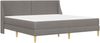 vidaXL Bettgestell mit Matratze mit Kopfteil Polyester 3414752 Bild 3